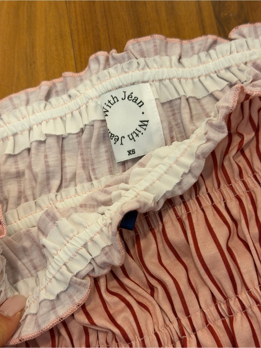 With Jéan Pink Ruched Set (Top & Shorts) - Picture 5 of 5